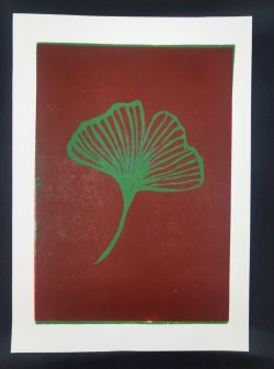 Green on Red Ginkgo II