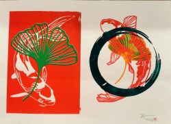 Red Koi + Ginkgo Duality